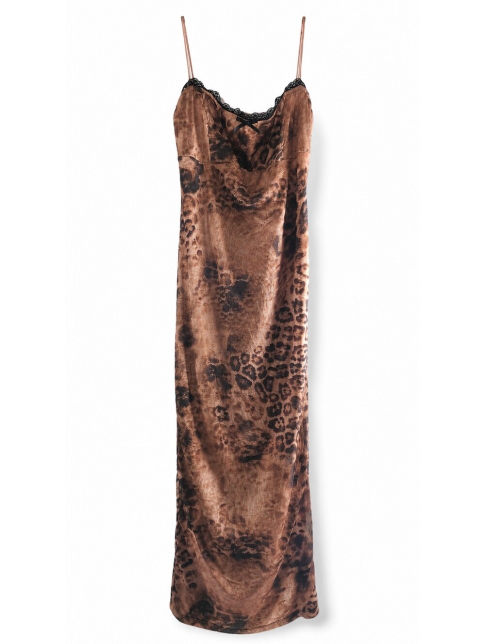 FASHION NOVA | Fearless Feline Leopard Mesh Midi Dress - Picture 4 of 5